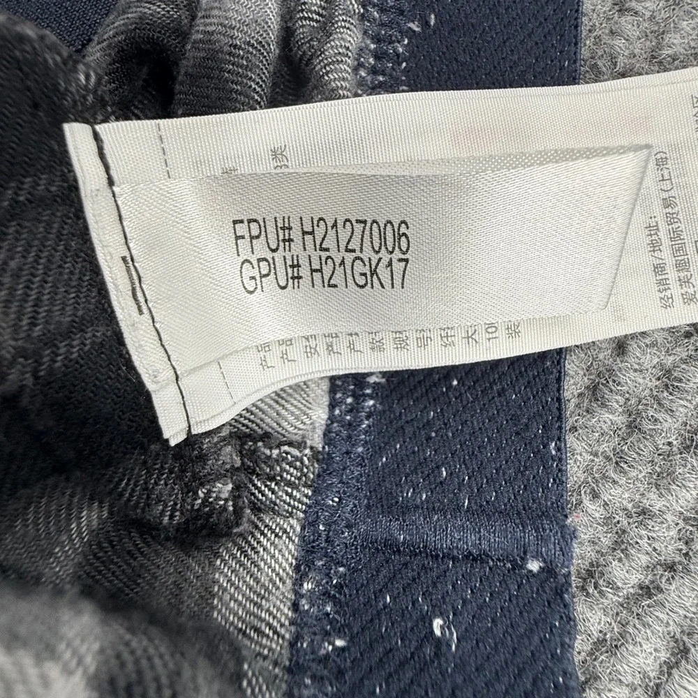 Abercrombie Pajama Pants Kids Size 9/10‎ Black White Excellent Plaid Sleepwear